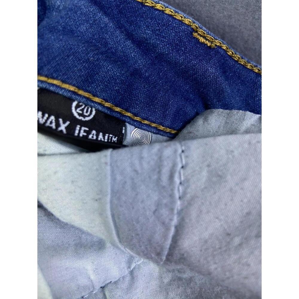Wax Jean Cozy Up Knit Denim 90014XL Stretch Skinny Blue Jeans Size 20 Design USA - Picture 10 of 11